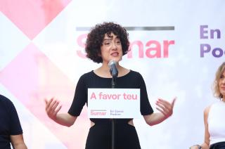 La candidata de Sumar-En Comú Podem per Barcelona, Aina Vidal