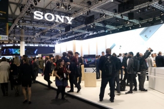 Imatge de l&#039;estand de Sony al Mobile World Congress, el 26 de febrer del 2018