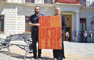 Basora i Caelles han mostrat el cartell de la Festa Major de Sant Pere 2016.