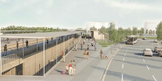 Imatge virtual de la futura estació de Bellissens, a Reus