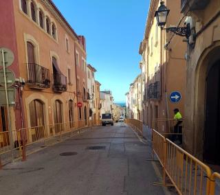 Inici de les obres de remodelació del carrer de Dalt