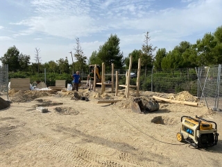 Aquesta setmana s’han iniciat els treballs d’instal·lació d’un parc infantil ecològic a l’Anella Mediterrània de Tarragona