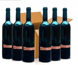La caixa inclou sis ampollen de vins de sis cellers de ls DOQ Priorat