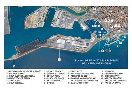 Plànol catàleg Ruta Patrimonial Port