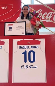 Raquel Arias CB Valls homenatge