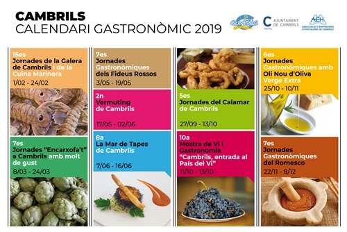 calendari gastronòmic Cambrils 2019