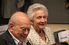 L'expresident de la Generalitat, Jordi Pujol, i la seva dona ,Marta Ferrusola, durant la presentació del llibre 'Escrits des de la presó' de l'exconseller Joaquim Forn, el 2018