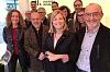 La cap de llista d'ERC per Tarragona, Raquel Sans, amb membres de la candidatura de l'Alt Camp