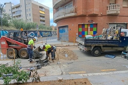 Obres a la xarxa d'aigües de Reus