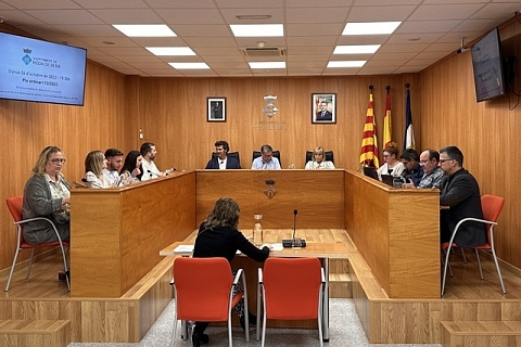 Imatge del Ple ordinari de l'Ajuntament de Roda de Berà celebrat dijous passat