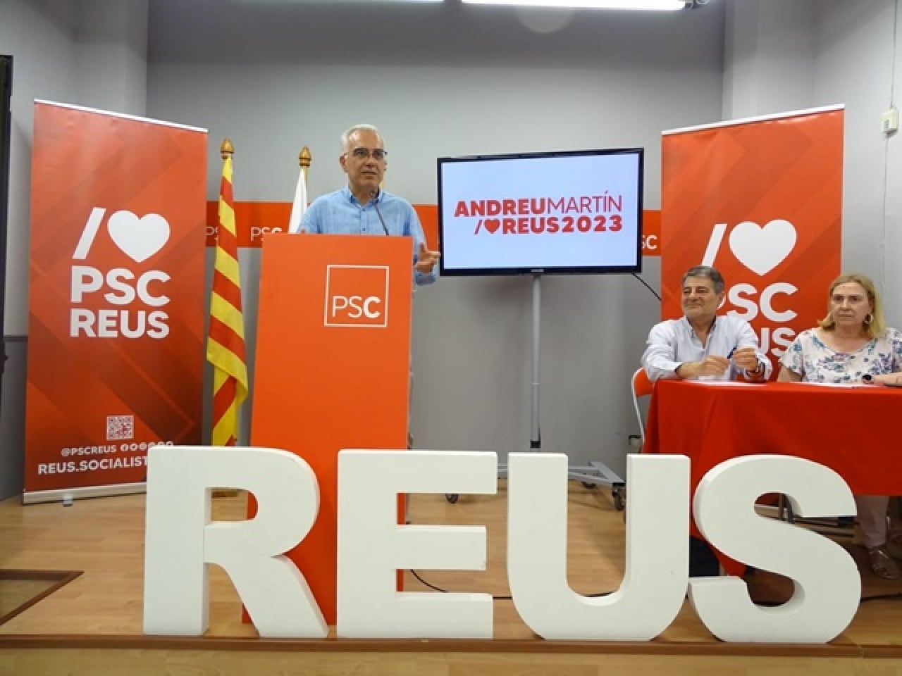 Andreu Martín ha estat proclamat aquest vespre en assemblea extraordinària com a alcaldable del PSC de Reus per a les eleccions municipals del 2023