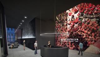 Recreació virtual d&#039;una de les plantes del Museu Casteller de Catalunya