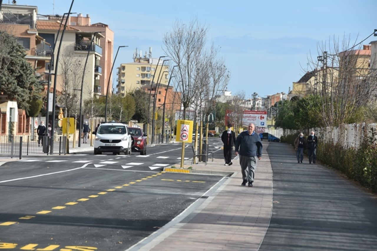 Aspecte que ofereix el tram remodelat del passeig Miramar de Torredembarra