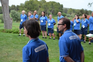 Voluntaris que van possibilitar la competició de golf durant els recentment celebrats Jocs Mediterranis Tarragona 2018