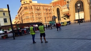 Només tres parades s&#039;han muntat a la plaça Corsini. La majoria ha intentat seguir a la Rambla Nova, però la Guàrdia Urbana ho ha impedit
