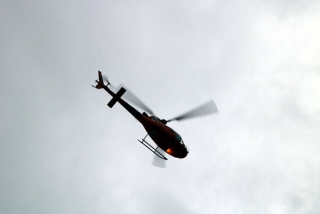 Imatge d&#039;un helicòpter enlairant-se a Santa Coloma de Queralt