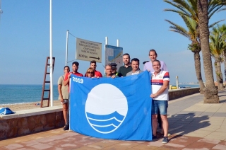 Roda de Berà ha obtingut la bandera blava a les platges Llarga i Costa Daurada
