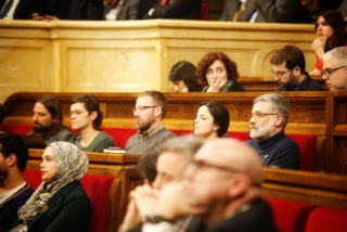 Els diputats davant el discurs de Jordi Turull en el ple d&#039;investidura aquest 22 de març