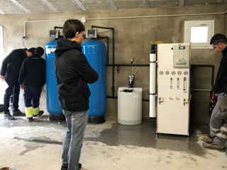 Instal·lació de la nova depuradora d&#039;aigua a Passanant i Belltall 