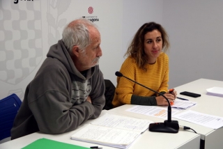 Els actuals regidors de la CUP de Tarragona, Laia Estrada i Jaume López, en una imatge d&#039;arxiu