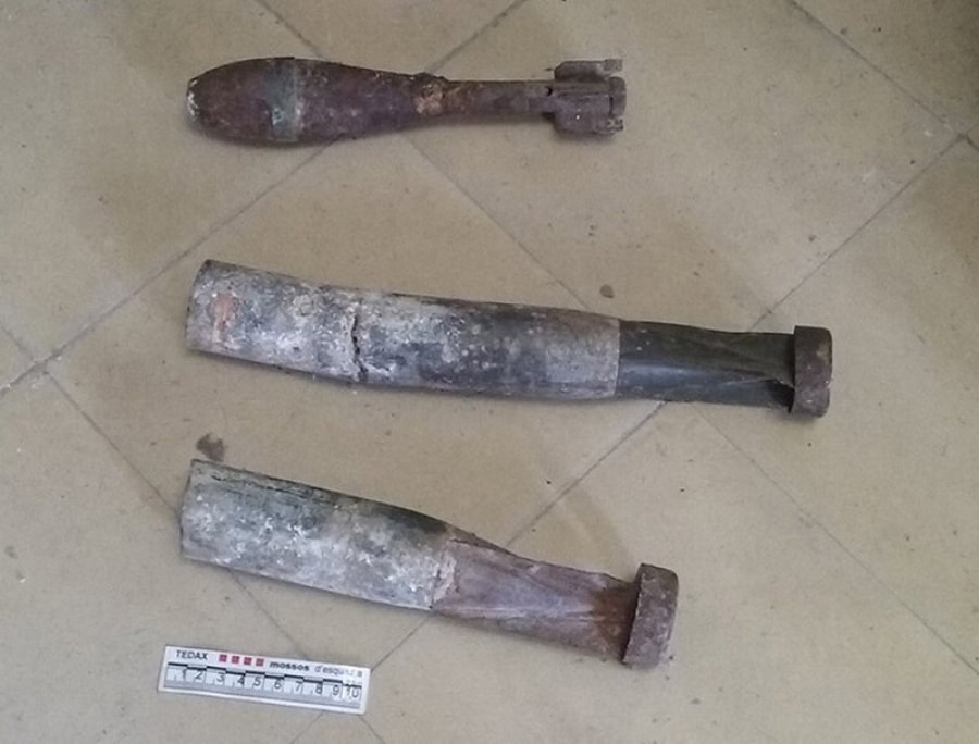 Alguns dels artefactes que van ser trobats a Valls