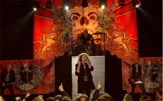 Imatge del grup Obús durant un concert