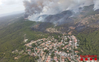 L’incendi de la Pobla de Montornès va ser un dels més importants de la campanya de 2016 a Tarragona