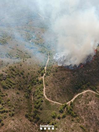 Imatge de l&#039;incendi de Tivissa