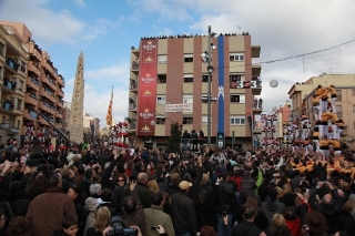 Imatge de la Trobada de Colles Castelleres de les Decennals de Valls de 2011