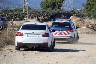 Un cotxe dels Mossos d&#039;Esquadra al lloc on s&#039;ha trobat la victima