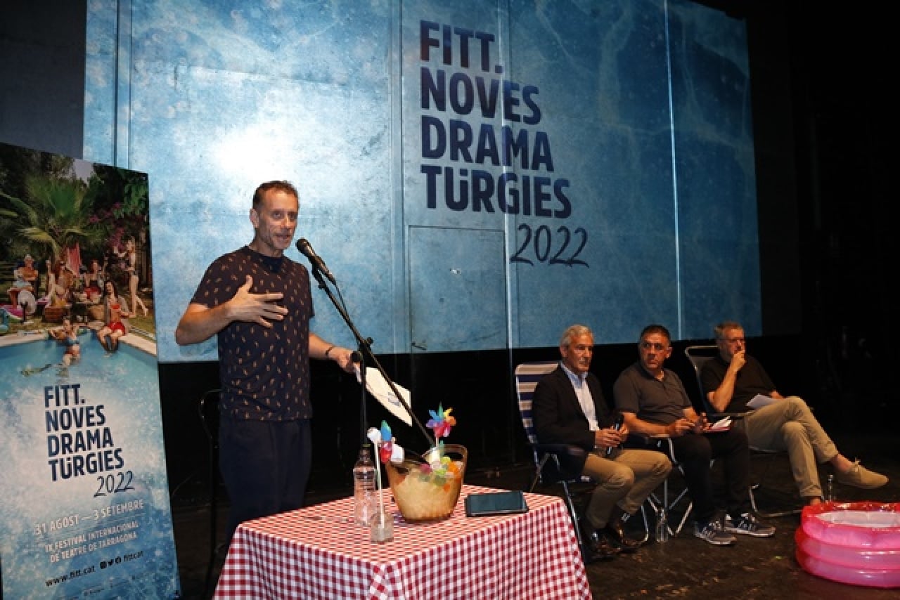 Joan Negrié, director del FITT (Festival Internacional de Teatre de Tarragona), presentant la 9a edició del certamen al Teatre Metropol 