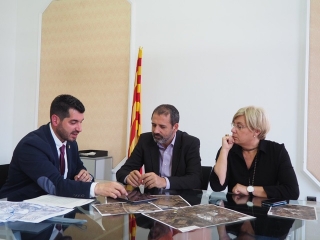 L&#039;alcalde Sergi Pedret es va reunir amb Xavier Flores, director general d&#039;Infrasetructures de Mobilitat, per parlar de la construcció de la rotonda a la carretera de Montbrió