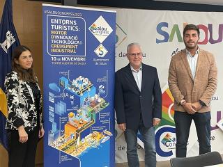 L&#039;alcalde de Salou, Pere Granados, ha presentat el II SalouCongress acompanyat de Iolanda Triviño,presidenta de l’organització del congrés, i de Yerai Moreno, regidor de Gestió Econòmica