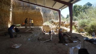 Imatge d&#039;arxiu d&#039;una excavació a la mina del barranc de la Boella, a la Canonja