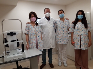 L&#039;equip del servei d&#039;oftalmologia del Pius Hospital de Valls