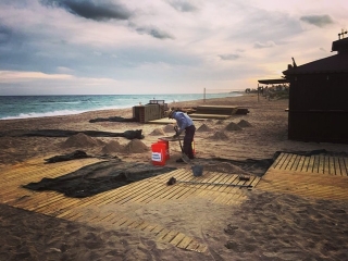 Imatge d&#039;una guingueta a les platges de Roda de Berà