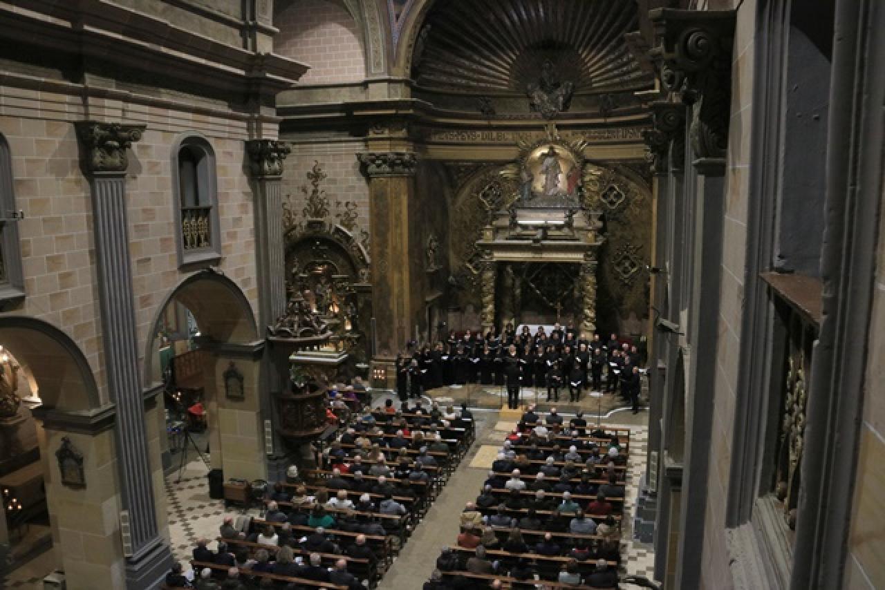 L&#039;església parroquial del Vendrell durant l&#039;estrena mundial de &#039;Missa de Glòria&#039; de Pau Casals