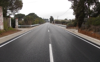 Imatge d&#039;arxiu de la carretera de Reus al Morell