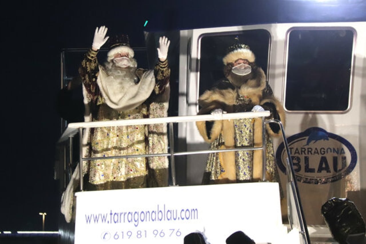 Els Reis d&#039;Orient arribant a Tarragona en vaixell