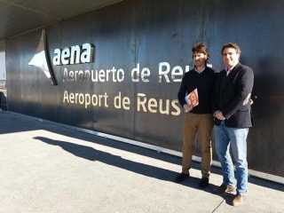 El diputat de Ciutadans al Congrés, Sergio Del Campo, amb el portaveu de la formació taronja a l&#039;Ajuntament de Reus, Juan Carlos Sánchez