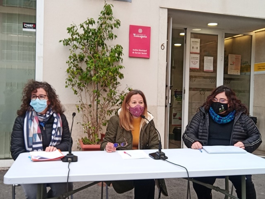 Imatge de la roda de premsa del Punt d’Assessorament Energètic de Tarragona
