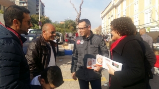 La cap de llista per Tarragona del PSC, Rosa Maria Ibarra, ha fet campanya a Constantí, al costat de l&#039;alcalde, el socialista Óscar Sánchez