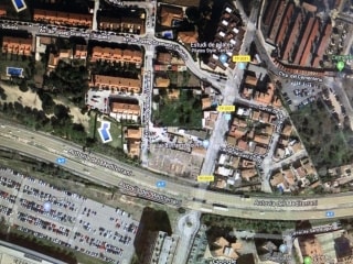 La zona compresa pel carrer Sant Auguri, Sant Eulogi i el tram de l&#039;Avinguda Rovira i Virgili està afectada pel soroll del trànsit de vehicles