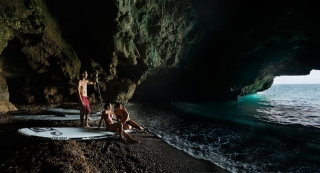 Imatge de l&#039;interior de la Cova del Llop Marí