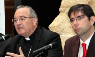L&#039;arquebisbe de Tarragona, Jaume Pujol, a l&#039;esquerra, en una imatge d&#039;arxiu