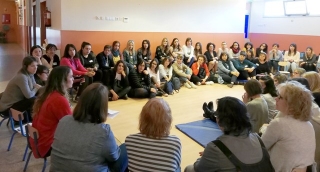 Imatge de la trobada del grup de petita infància del Camp de Tarragona