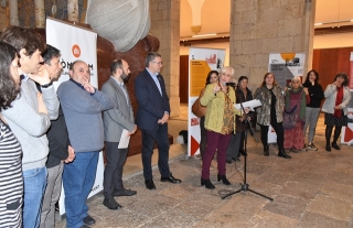 Presentació de l’exposició &#039;Les dones, motor de les lluites socials a Tarragona&#039; al pati Jaume I de l’Ajuntament de Tarragona