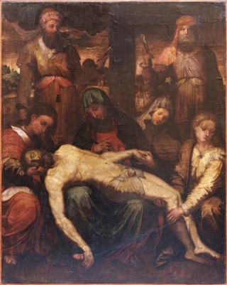 Imatge de la peça del museu del Monestir de Poblet que s’ha atribuït al pintor italià Perin del Vaga