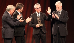 Octavi Bono va rebre ahir el premi Costa Daurada per la seva trajectòria.
