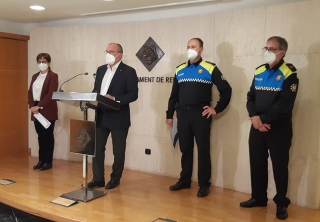 L&#039;alcalde de Reus, Carles Pellicer, ha presentat al sotsinspector Pedro Muñoz com a nou cap de la Guàrdia Urbana